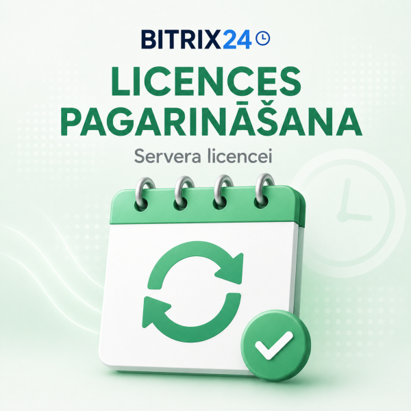 Bitrix24 Business 500 licences atjaunošana — abonements uz 12 mēnešiem