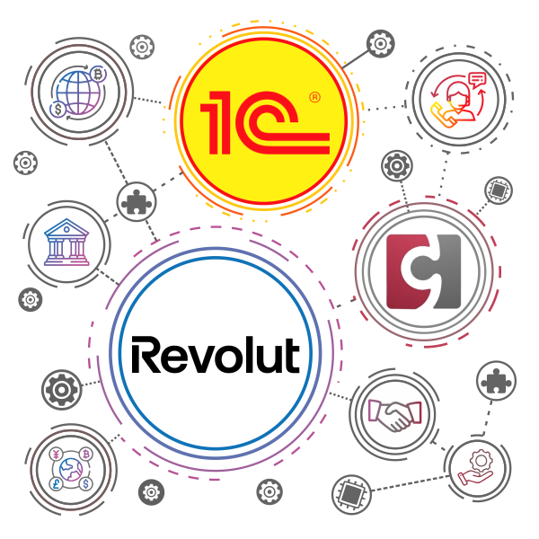 Revolut izrakstu ielādē 1C programmās
